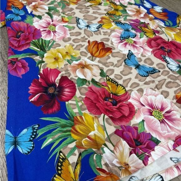 Johnny Was Mayflower Favorite Short Sleeve Crewneck Swing Tee - Picture 3 of 4